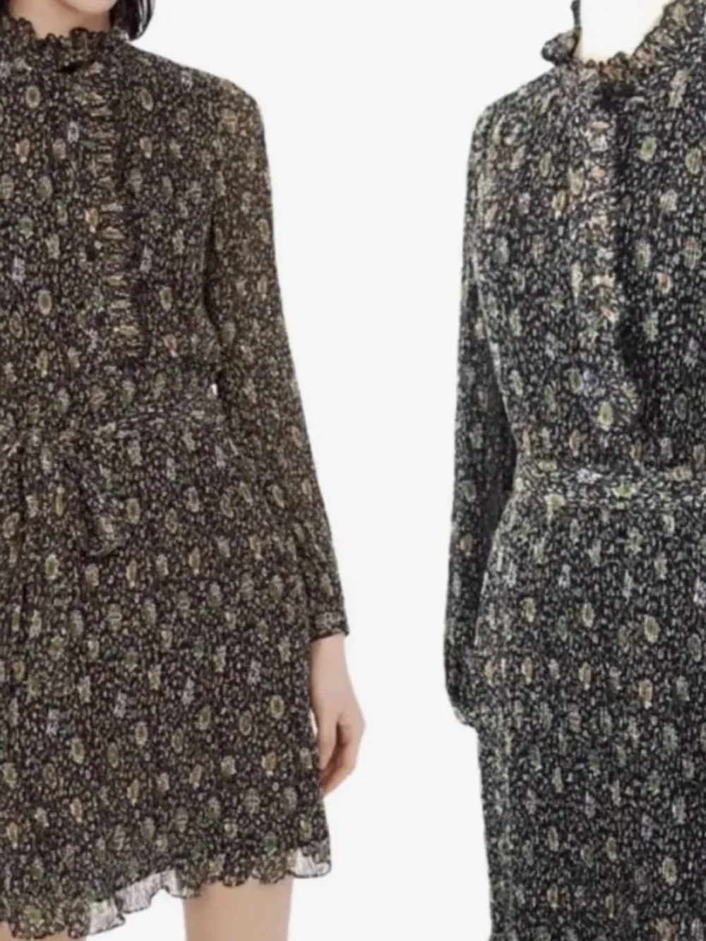 Tory Burch Deneuve Floral-Print Plissé Soleil Dress